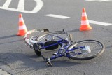 Potrącenie rowerzystki na skrzyżowaniu Ogrodowej i Strażackiej w Aleksandrowie