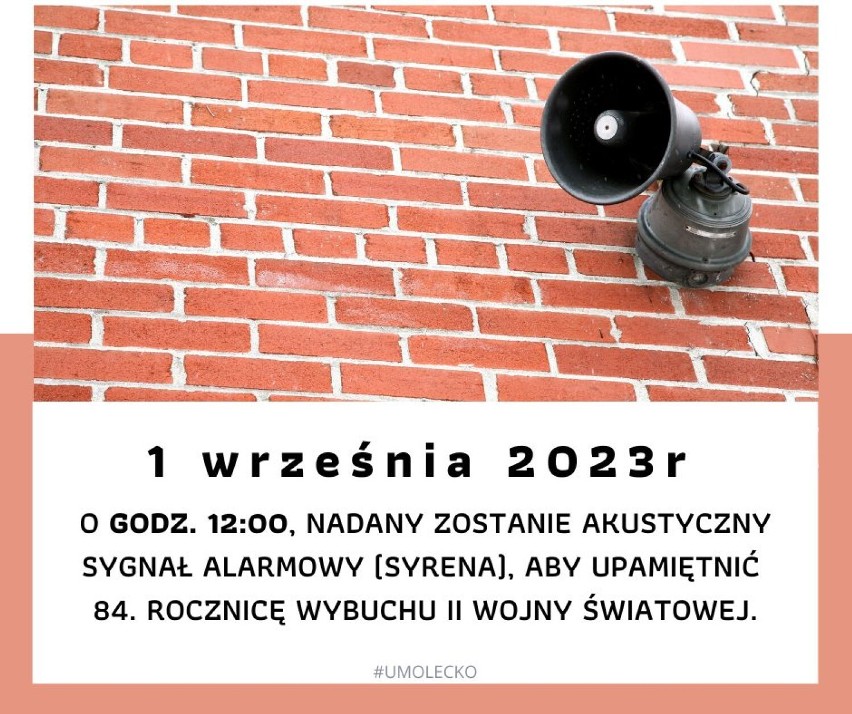 Olecko Oddaje Hołd: Dźwięk Syren Upamiętni 84. Rocznicę Wybuchu II Wojny Światowej