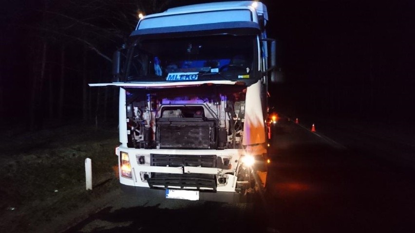 Miedzichowo: Zderzenie samochodu ciężarowego z osobowym