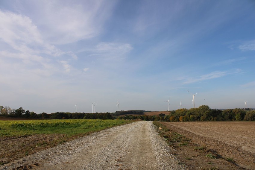 W gminie Żukowice, oprócz nowych wiatraków są też nowe drogi. Zdjęcia