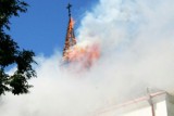 Pożar kościoła w Warszawie [wideo]