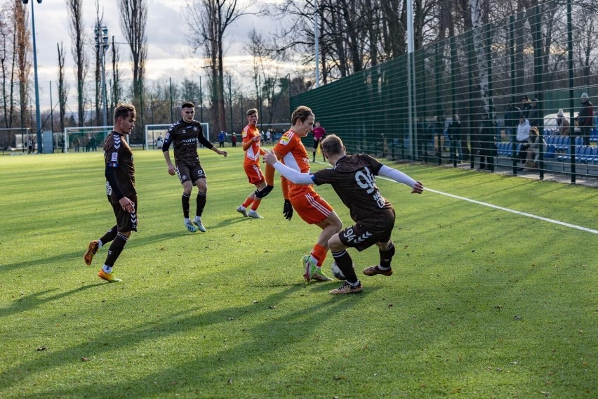 14.01.2023, Kraków: sparing garbarnia Kraków - Bruk-Bet...