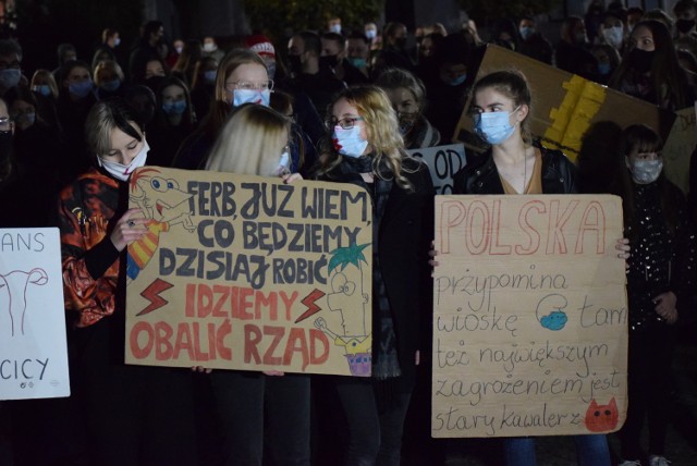 Protest kobiet w Sieradzu