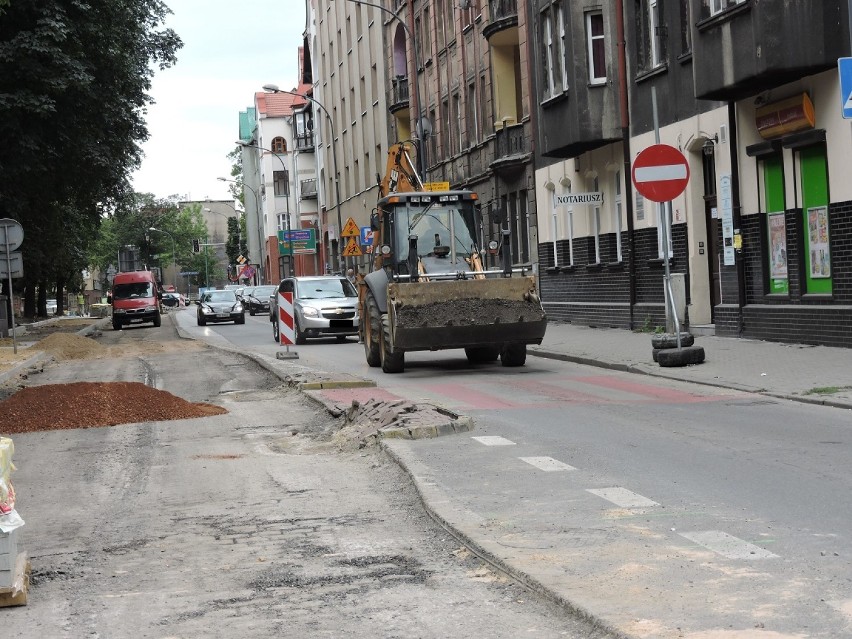 Remont ul. Dąbrowskiego Chorzów