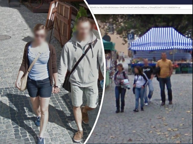 Oto osoby przyłapane przez Google Street View na ulicach Sandomierza