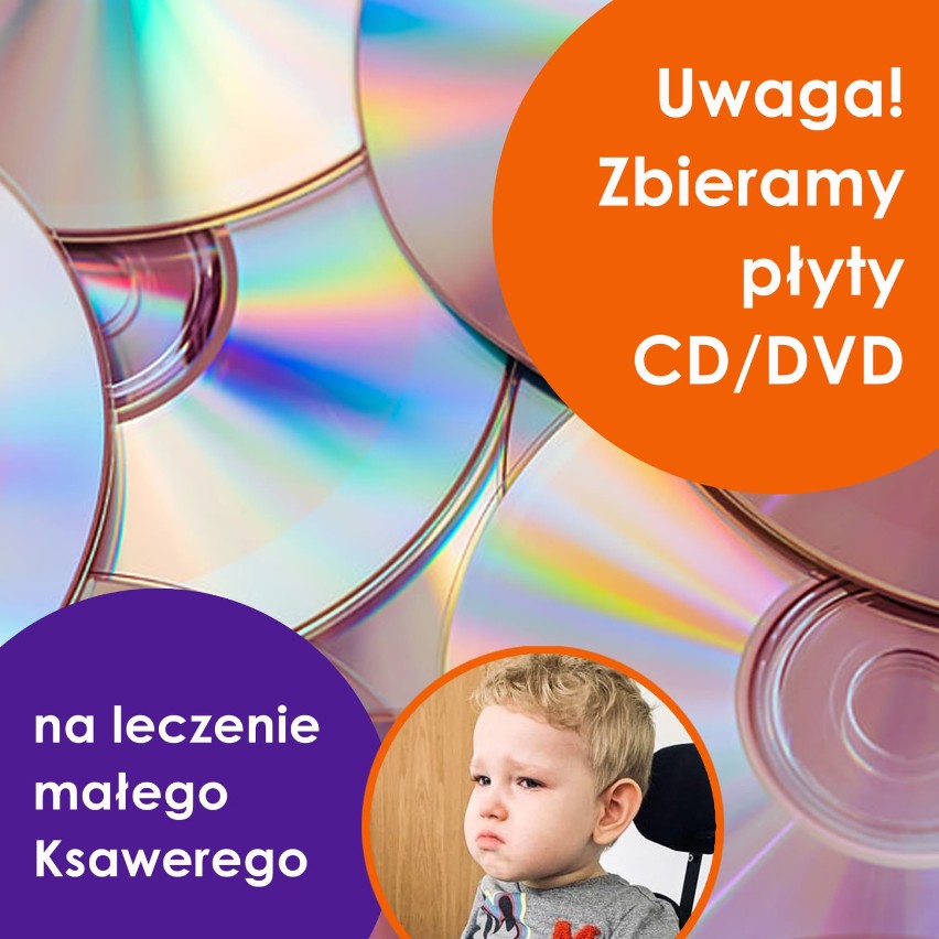 W Goleniowie zbierają stare płyty CD. Na leczenie małego Ksawerego