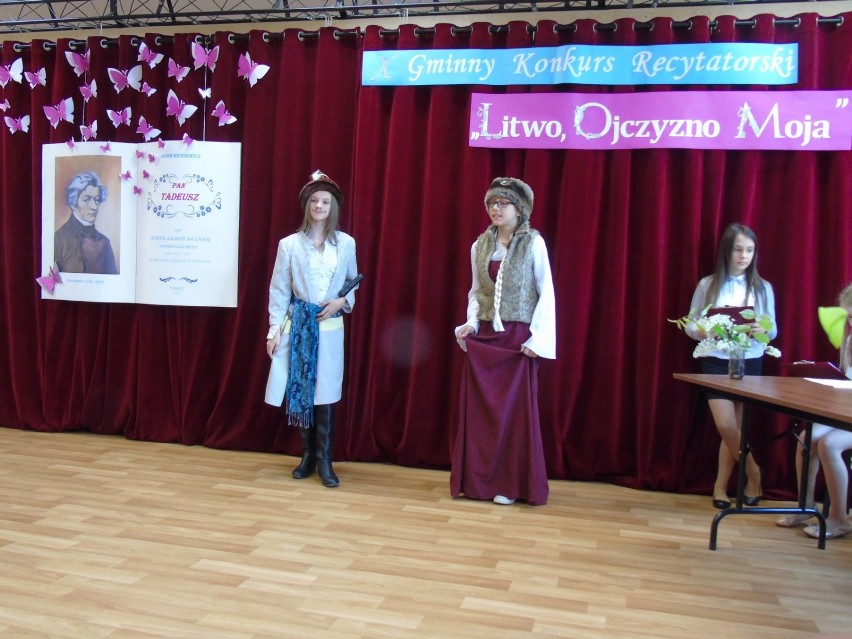 Gminny Konkurs Recytatorski w Goszczanowie odbył się po raz 10. Temat „Litwo, Ojczyzno Moja”