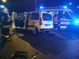 Wypadek w Boreczku na A4. Samochód osobowy uderzył w bariery, ranna została jedna kobieta