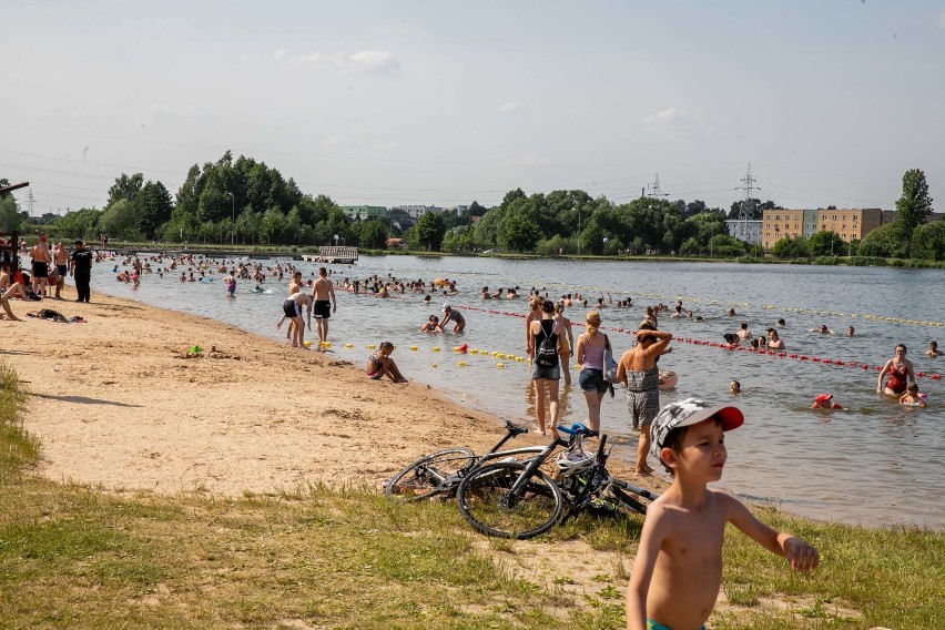 Plaża Dojlidy. Upał w Białymstoku 13.06.2019