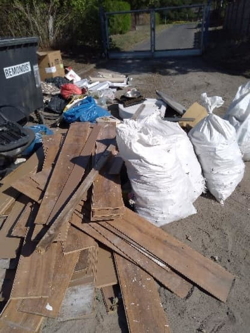 Podrzucone śmieci pod SP3 - szkoła prosi o pomoc w odnalezieniu sprawcy