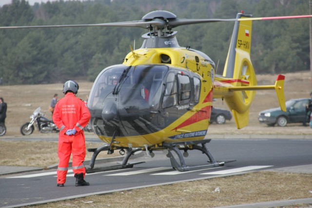 Wypadek w Kolonii Ręczno, 10-latka zabrał śmigłowiec pogotowia ratunkowego
