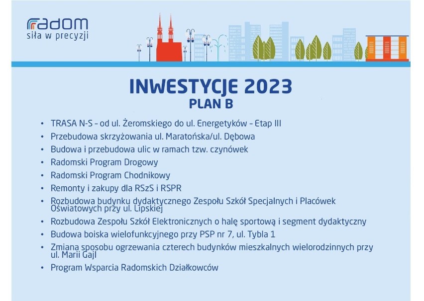 Projekt budżetu Radomia na 2023. Warunki dyktuje kryzys, drożyzna i inflacja. Mało inwestycji, szybujące wydatki i cięcia. Na co zabraknie?