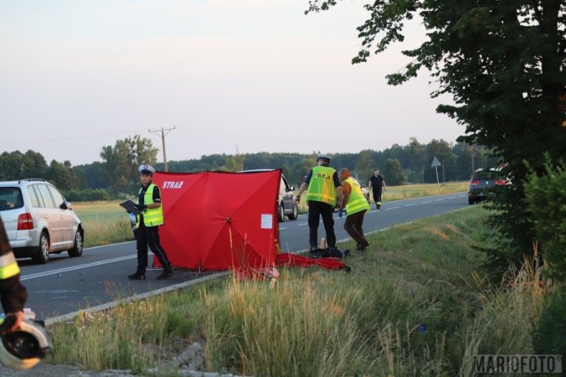 Wypadek w Ligocie Prószkowskiej. Nastoletni motorowerzysta zginął po zderzeniu z volkswagenem