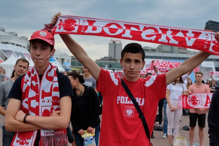 Mecz Polska - Japonia w poznańskiej strefie kibica
