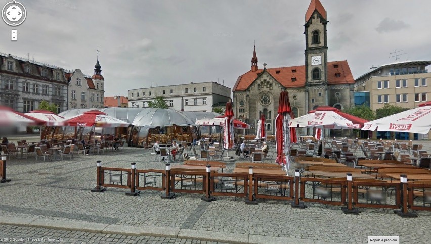 Rynek w Tarnowskich Górach. Zdjęcia były robione latem 2012...