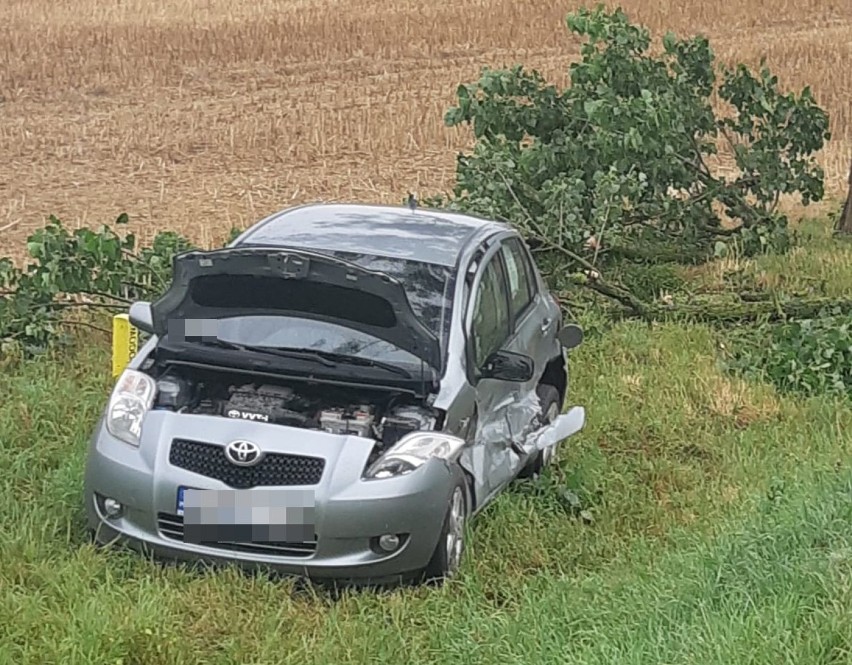 Gmina Gardeja. Zderzenie dwóch aut na DK 55 na trasie Gardeja - Kwidzyn. Jedna osoba trafiła do szpitala [ZDJĘCIA]