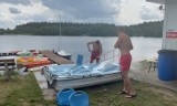 Ratownicy WOPR Radomsko zachęcają do odwiedzin kąpieliska w Zakrzówku Szlacheckim. FILM