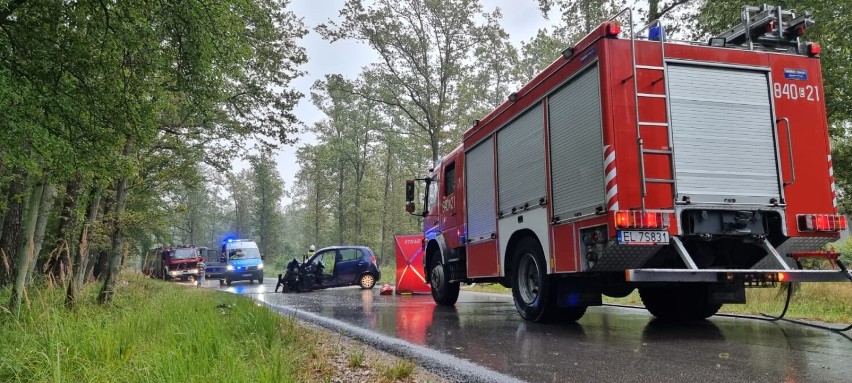 Śmiertelny wypadek na drodze Piotrków - Koło, 30.07.2022