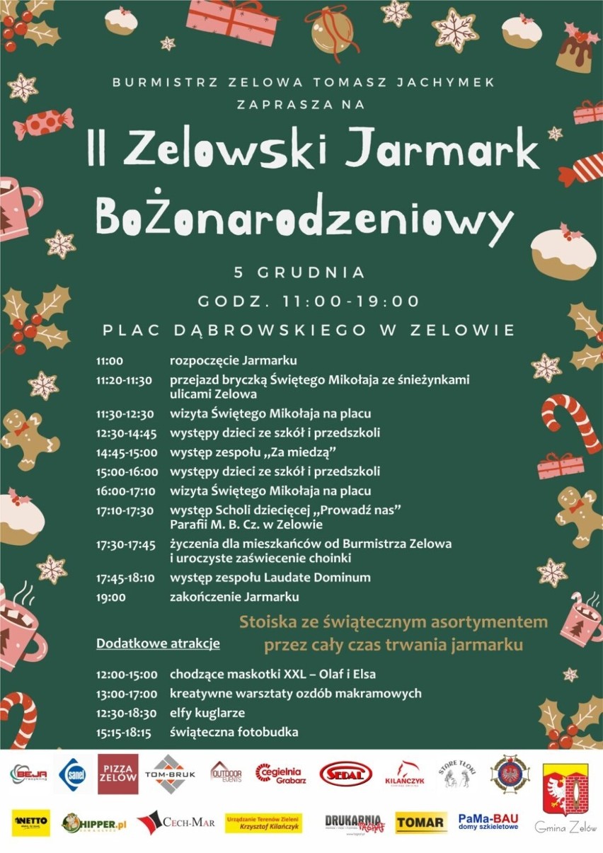 Jarmarki świąteczne w Bełchatowie, Zelowie i Klukach