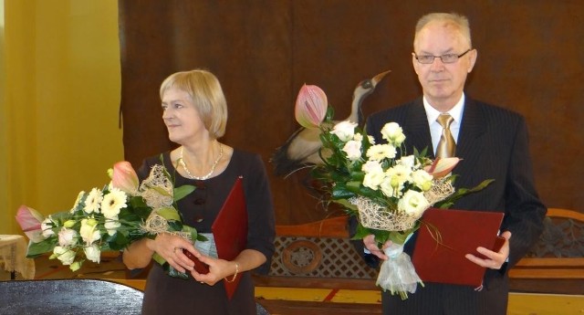 Małgorzata Wesołowska i Zdzisław Szczerbiński odebrali medale