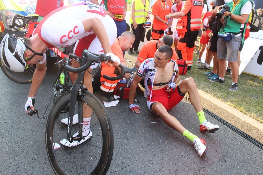 Tour de Pologne 2015 w Dąbrowie Gorniczej [ZDJĘCIA] Kraksa na finiszu!