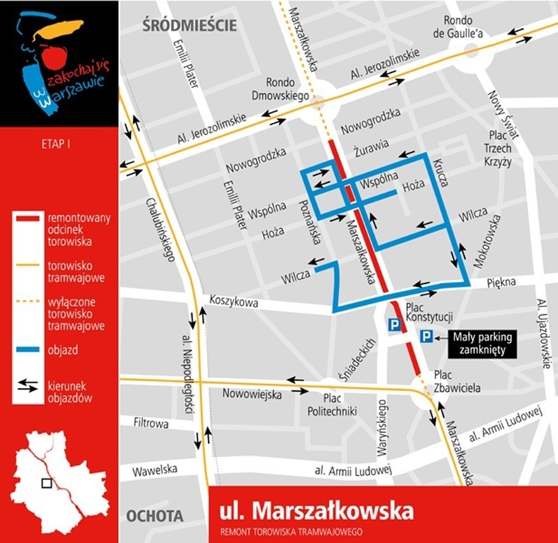 Warszawa po Euro 2012: od wtorku, 3 lipca na ulice wracaja ekipy remontowe [UTRUDNIENIA]