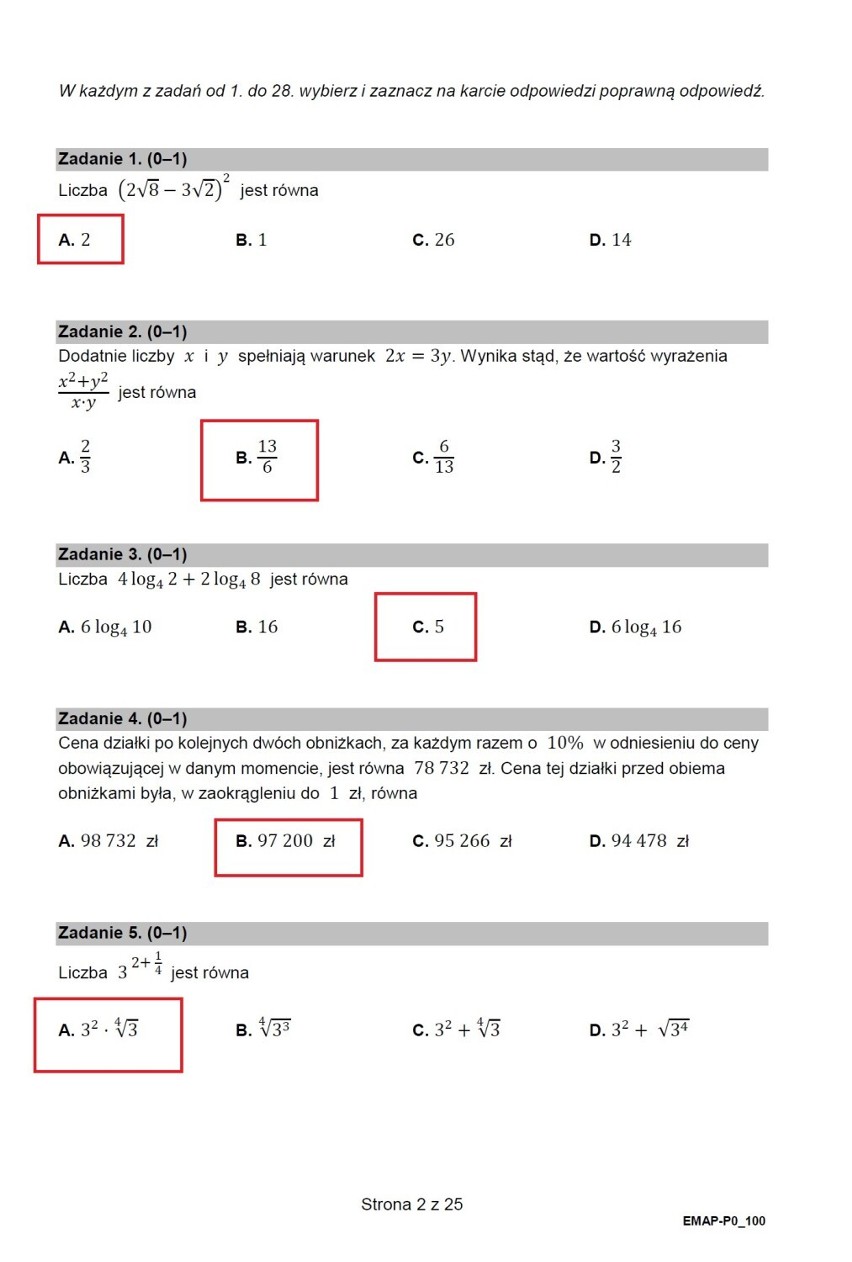 Matura z matematyki 2022. Arkusz CKE i odpowiedzi. Pytania i zadania na egzaminie z matematyki 5.05.2022 na poziomie podstawowym