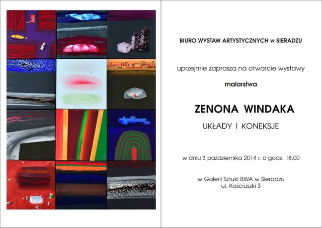 Wystawa Zenona Windaka w BWA. Otwarcie w piątek 3 października