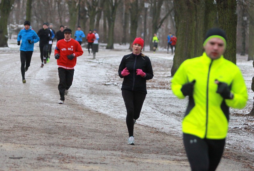 Parkrun Łódź. Bieg w parku Poniatowskiego - 13 grudnia 2014