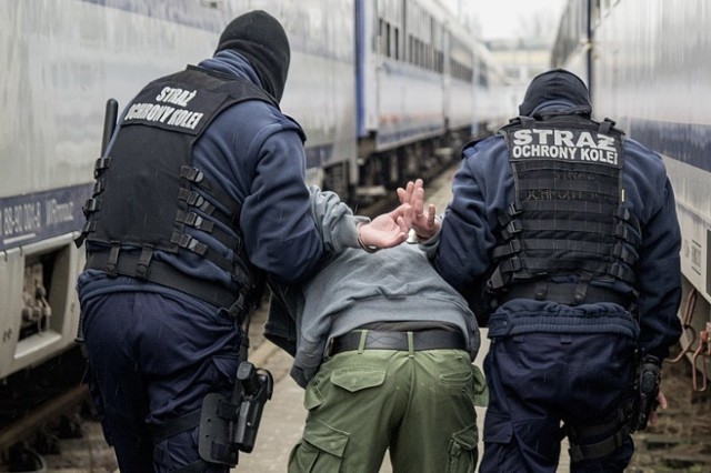 Nożownik został zatrzymany przez SOK-istów i przekazany policji.