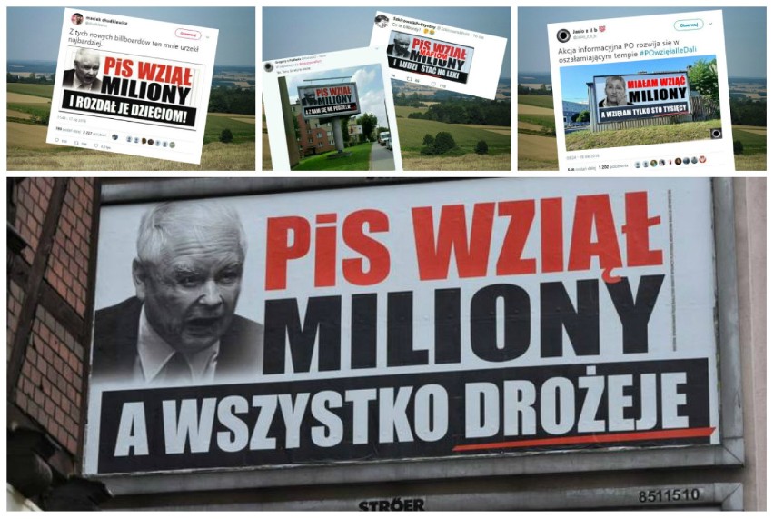 „PiS wziął miliony” - billboardy kampanii PO robią furorę w Internecie [MEMY]. Internauci są bezlitośni!