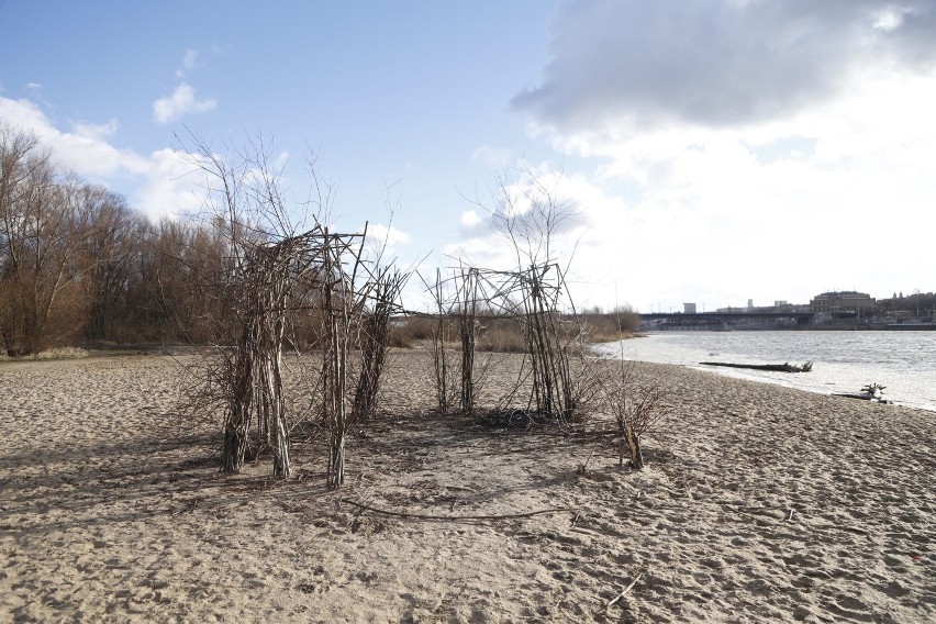 Wiklinowa kopuła wierzbowa stanęła na praskiej plaży w 2015...