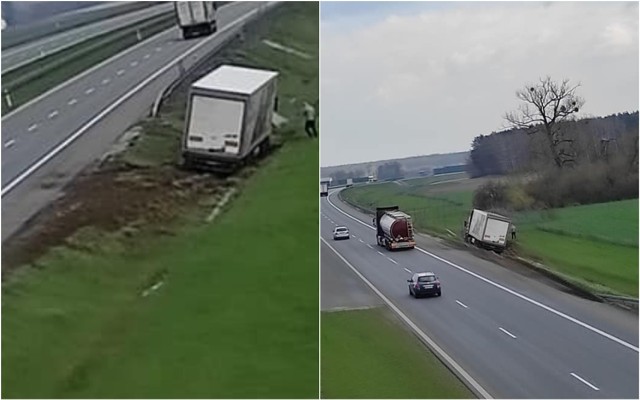 Wypadek na autostradzie A1