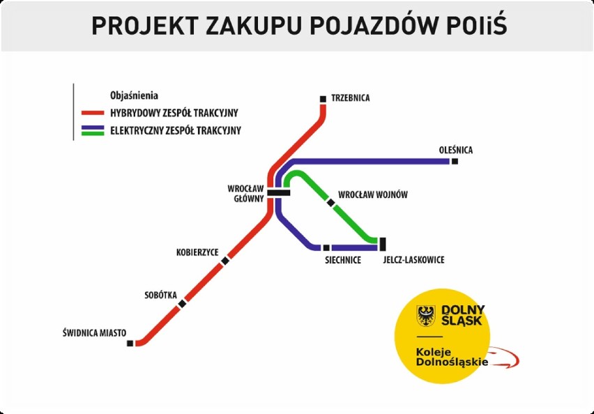 Koleje Dolnośląskie kupią pociągi hybrydowe. Będą jeździły na trasie Świdnica - Wrocław 