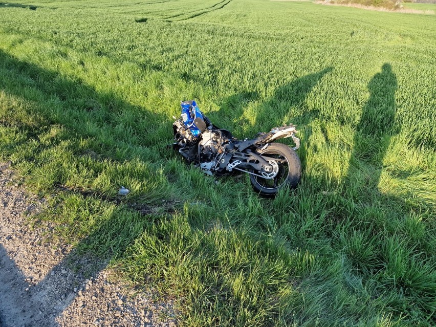 Zginął motocyklista na trasie do Lubasza