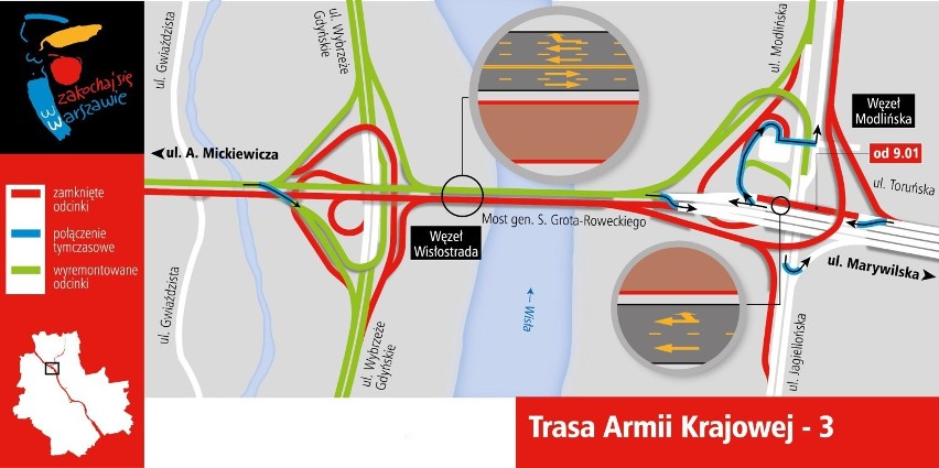 Remont Trasy AK. Kierowców czekają kolejne zmiany