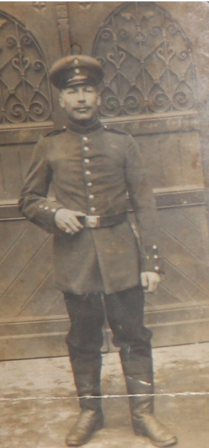 Juliusz Kaczmarek w mundurze wojsk niemieckich, Wrocław 1915...