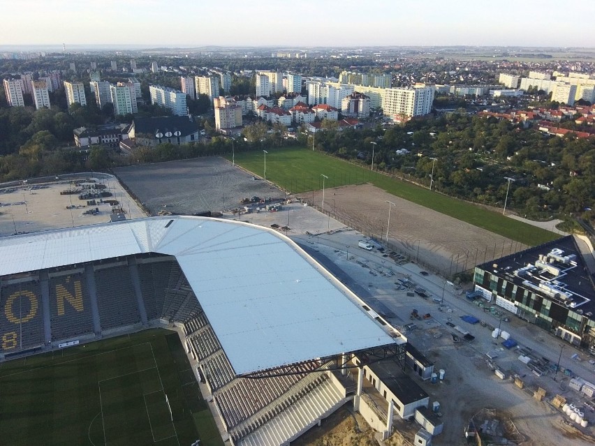 Stadion Pogoni Szczecin - stan 20 września 2020.