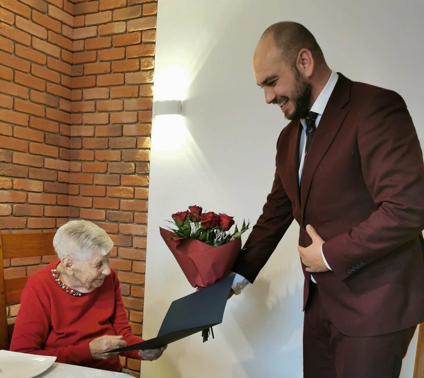 Pani Krystyna Adamska z Damasławka skończyła 96 lat