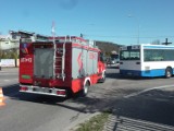 Wypadek ciężarówki z autobusem w Wejherowie [ZDJĘCIA]