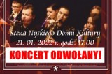 Koncert noworoczny ODWOŁANY! Nie będzie występu w NDK