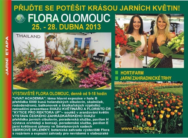 Plakat Targów Flora Olomouc 2013