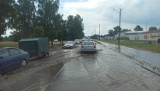 Ulewa w Sulejowie, 26.06.2021: W kilka minut zalało ulice i domy ZDJĘCIA