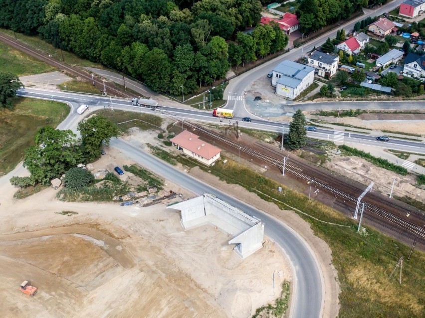 Budowa Trasy Kaszubskiej w miejscowości Bożepole Wielkie