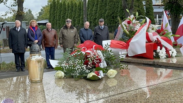80. rocznica bitwy pod Lenino - uroczystości pod Pomnikiem Sapera we Włocławku, 12 października 2023 roku.