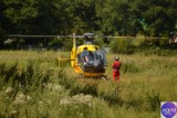 Wypadek na plaży w Cekcynie. Turystę ze złamaną nogą zabrał śmigłowiec