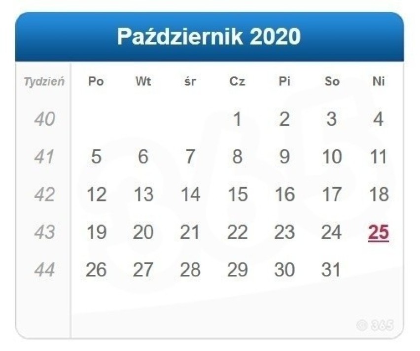 Niedziele handlowe w 2020 r. 
W październiku - ani...