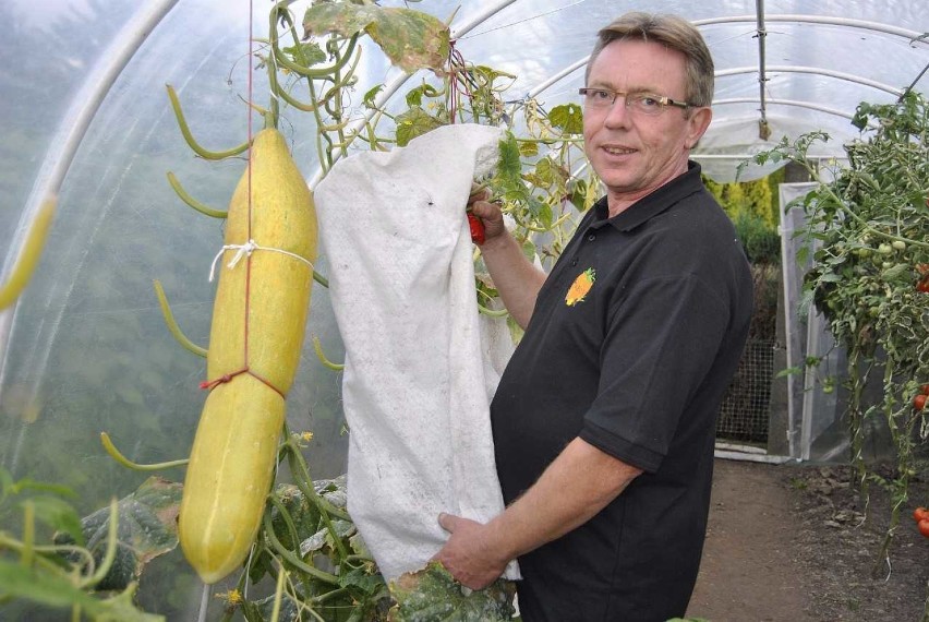 Piotr Holewa hoduje największe warzywa w Polsce