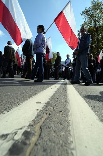 Jarosław: Pracownicy WZRB blokowali krajową &quot;czwórkę&quot; - zobacz zdjęcia