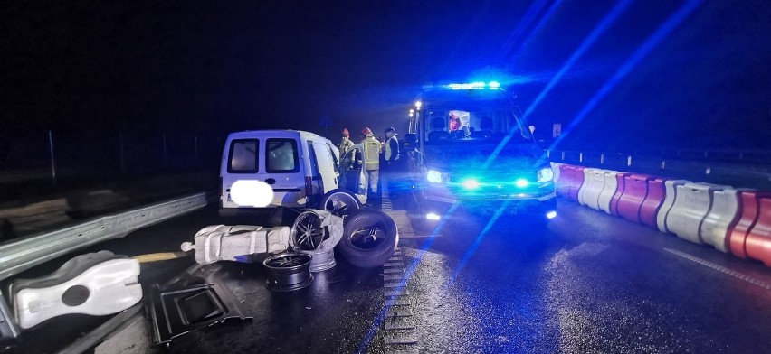 Groźny wypadek na trasie S5 w Kruszynie Krajeńskim pod...